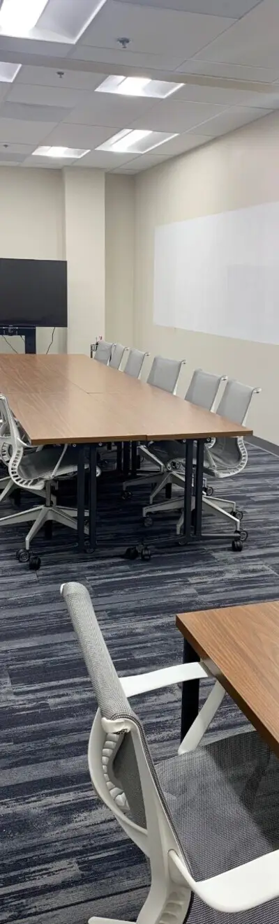 Town Hall meeting room at Granite City Workspaces in Folsom, CA