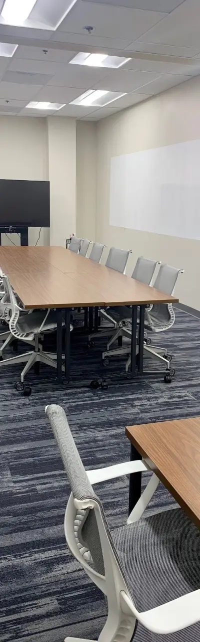 Town Hall meeting room at Granite City Workspaces in Folsom, CA